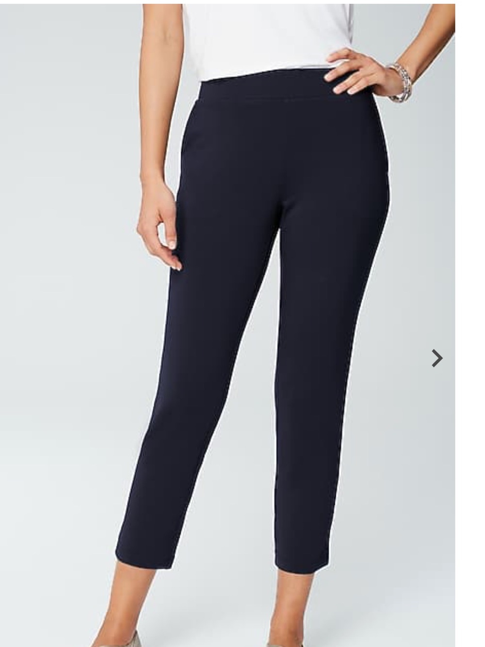Pure Jill Slim Leg Cropped Pants